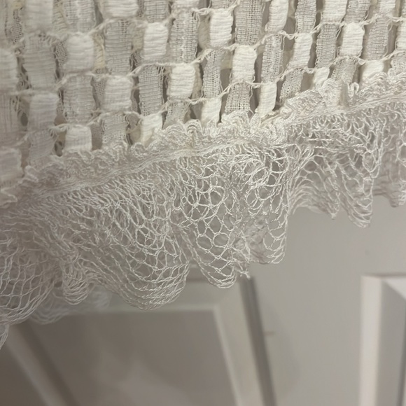 Jonathan Simkhai white mini basketweave coverup caftan. Never worn. Size Medium - Picture 8 of 9